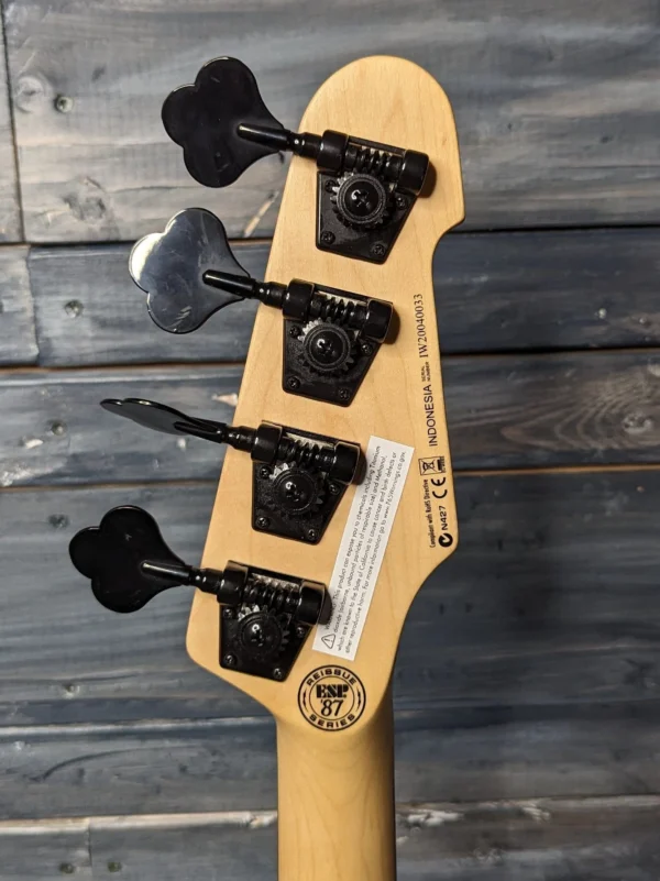 ESPLTD Left Handed SURVEYOR '87 4-String Electric Bass- Black
