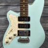 Reverend Left Handed Six Gun HPP Electric Guitar- Chronic Blue - Blem