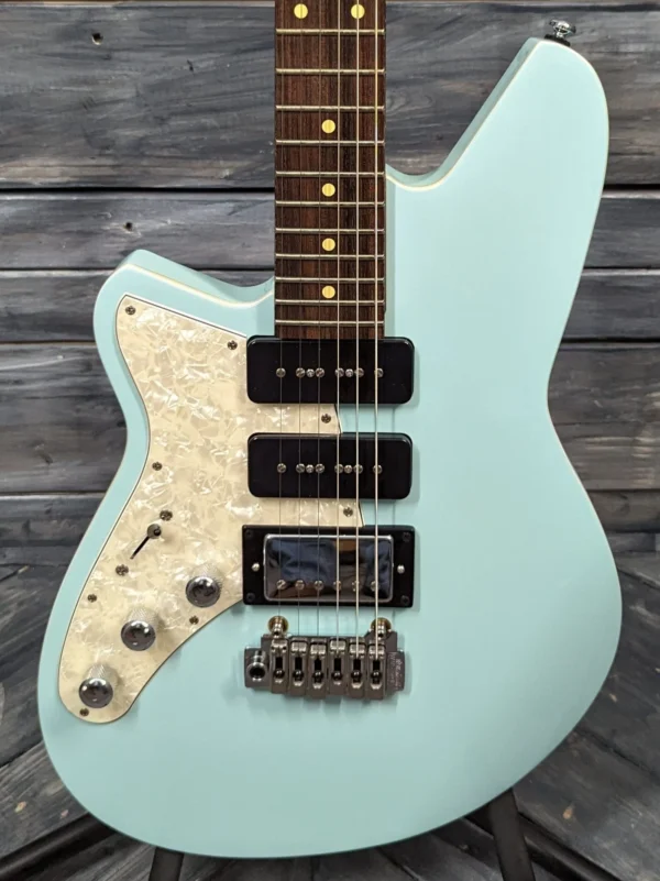 Reverend Left Handed Six Gun HPP Electric Guitar- Chronic Blue - Blem