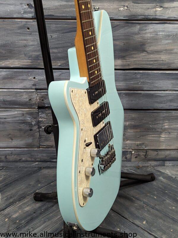 Reverend Left Handed Six Gun HPP Electric Guitar- Chronic Blue - Blem