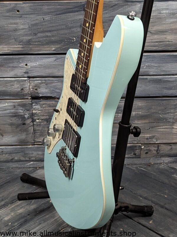 Reverend Left Handed Six Gun HPP Electric Guitar- Chronic Blue - Blem