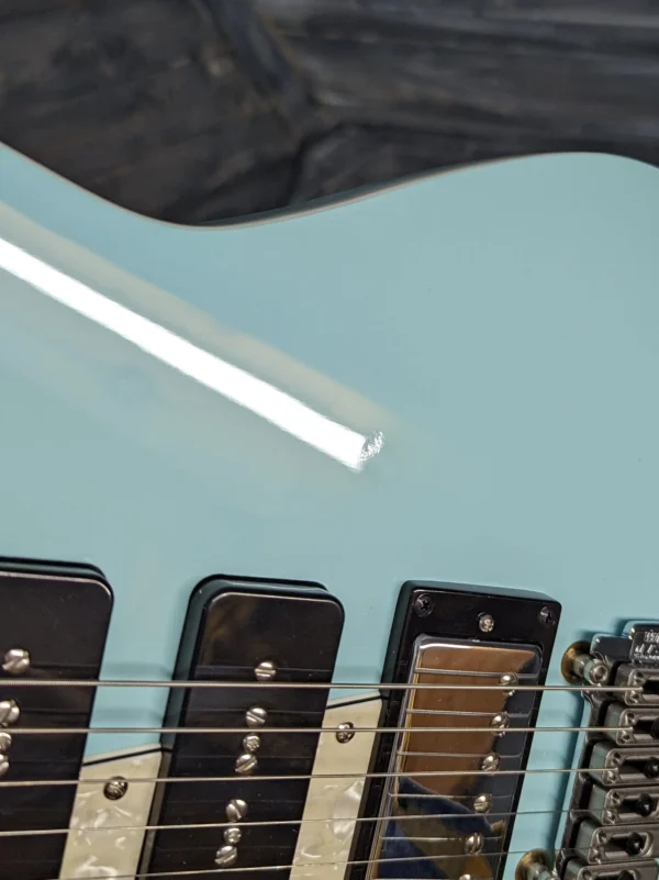Reverend Left Handed Six Gun HPP Electric Guitar- Chronic Blue - Blem