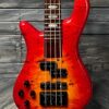 Spector Left handed Euro Bolt 4 EUROBOLT4INRLH 4 String Electric Bass Guitar- Inferno Red