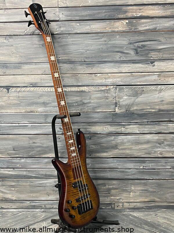 Spector Left handed Euro Bolt 4 EUROBOLT4TSB 4 String Electric Bass Guitar- Tobacco Sunburst