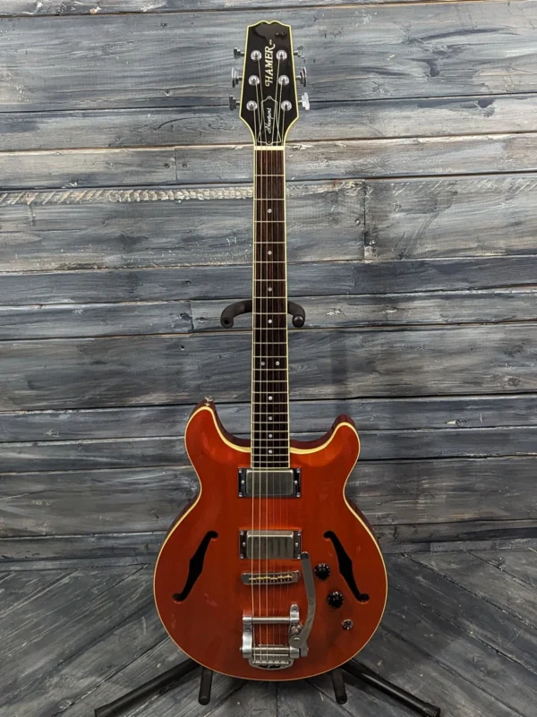 Used Hamer USA Newport Pro Electric Guitar with Hard Case
