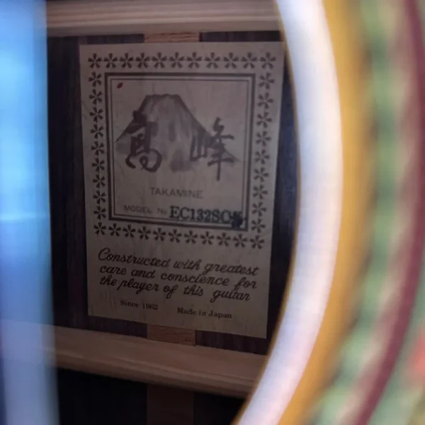 Used 2002 Takamine EC132SQ Classical Guitar - Natural Made In Japan W/Rosewood Sides & Back!