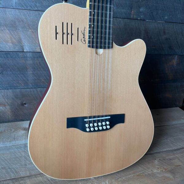 Godin A12 SG Solid Cedar Cutaway 12 String w/ Electronics and Bag
