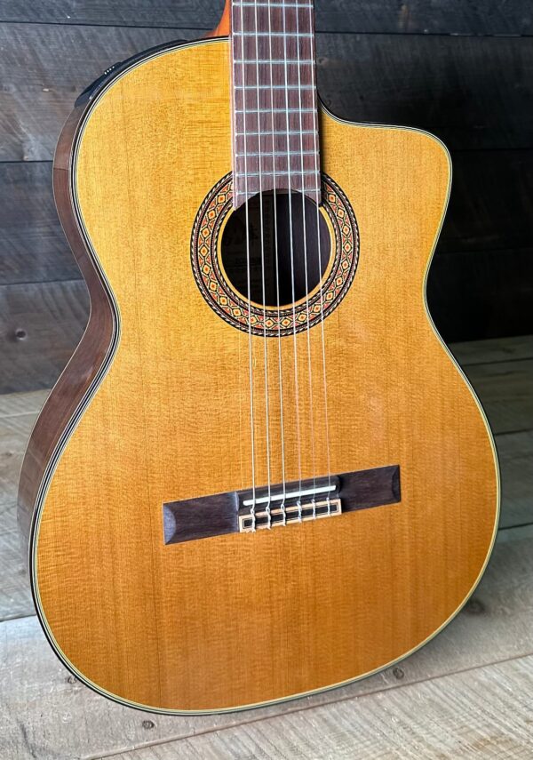 Used 2002 Takamine EC132SQ Classical Guitar - Natural Made In Japan W/Rosewood Sides & Back!