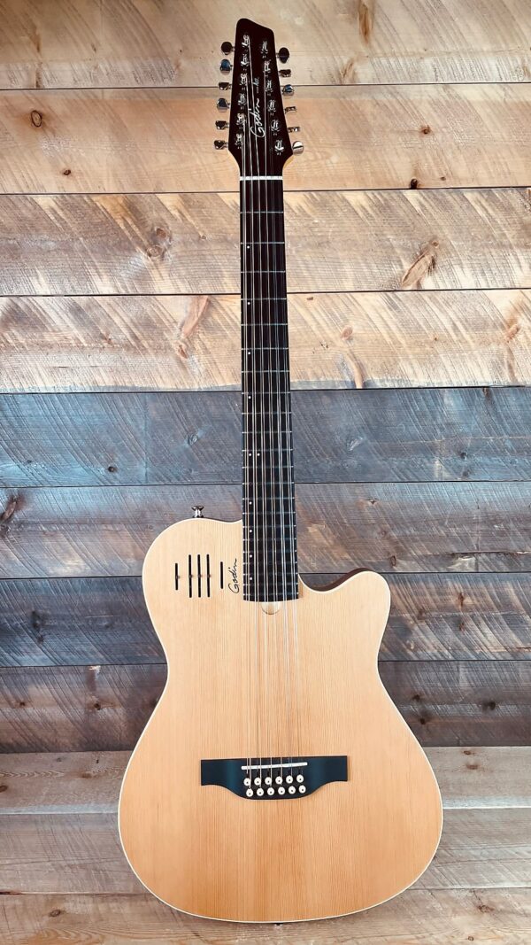 Godin A12 SG Solid Cedar Cutaway 12 String w/ Electronics and Bag