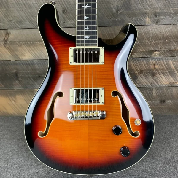 Used PRS SE Hollowbody II - Tri-Color Sunburst With Original Hardshell Case