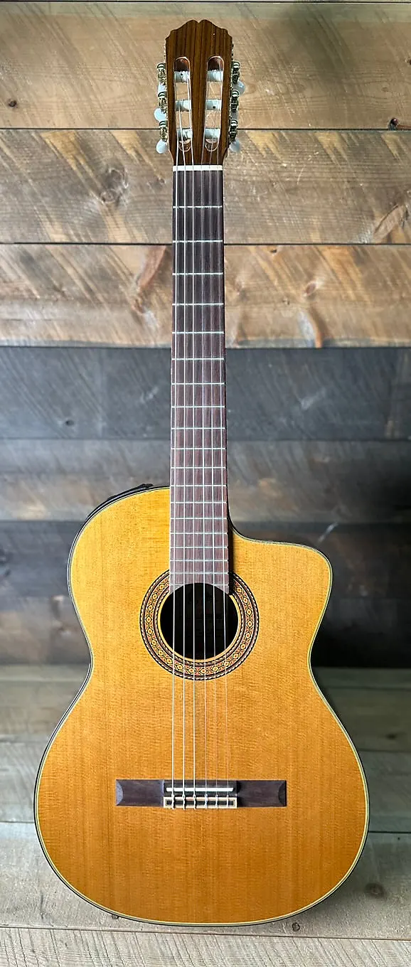 Used 2002 Takamine EC132SQ Classical Guitar - Natural Made In Japan W/Rosewood Sides & Back!
