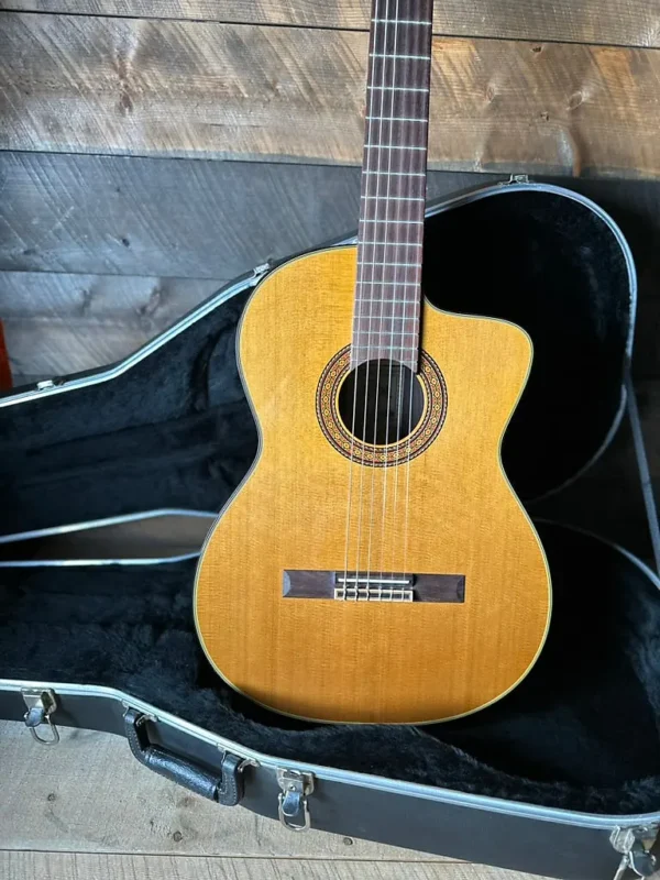 Used 2002 Takamine EC132SQ Classical Guitar - Natural Made In Japan W/Rosewood Sides & Back!